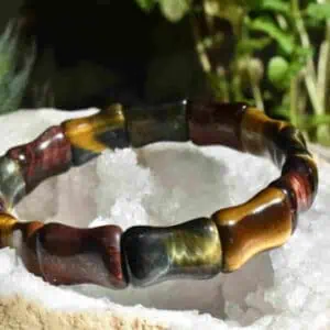 Bracelet 3 yeux perles bambou