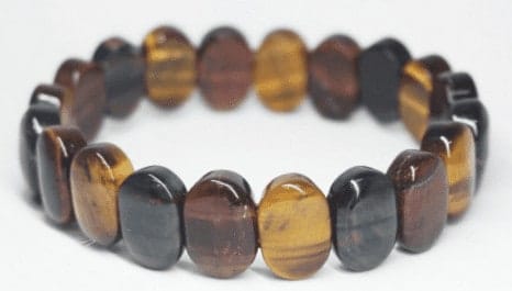 Bracelet 3 yeux perles plates