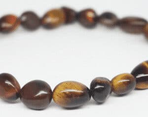 Bracelet 3 yeux perles galets