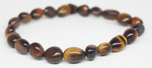 Bracelet 3 yeux perles galets