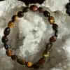 Bracelet 3 yeux perles galets