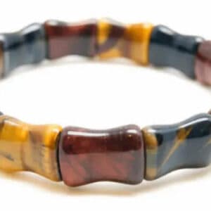 Bracelet 3 yeux perles bambou