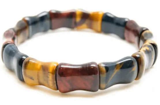 Bracelet 3 yeux perles bambou