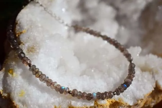 Bracelet Labradorite Perles Facetées