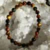 Bracelet 3 yeux perles rondes 6mm