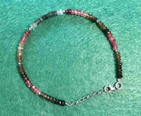 Bracelet tourmaline multicolore