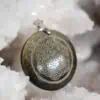 Pendentif Fleur de vie Obsidienne dorée