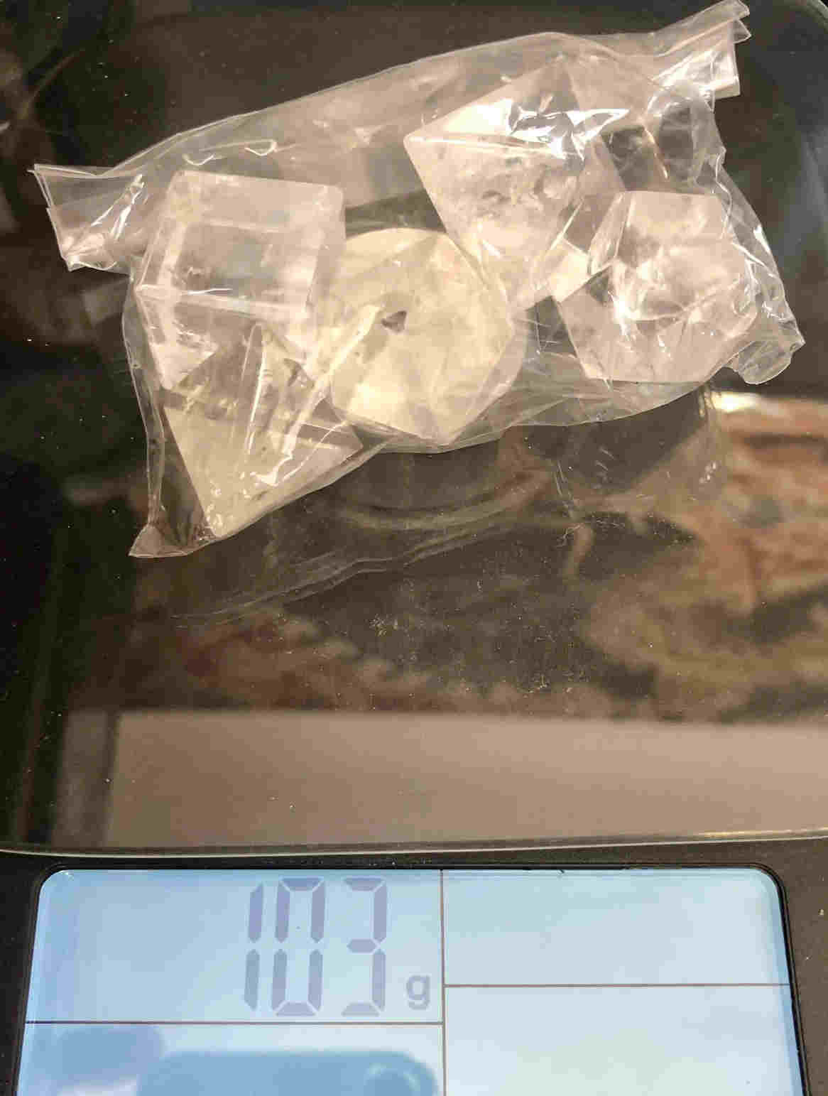 Cristal de Roche - Solides de Platon (5 pièces-103g) – Image 3