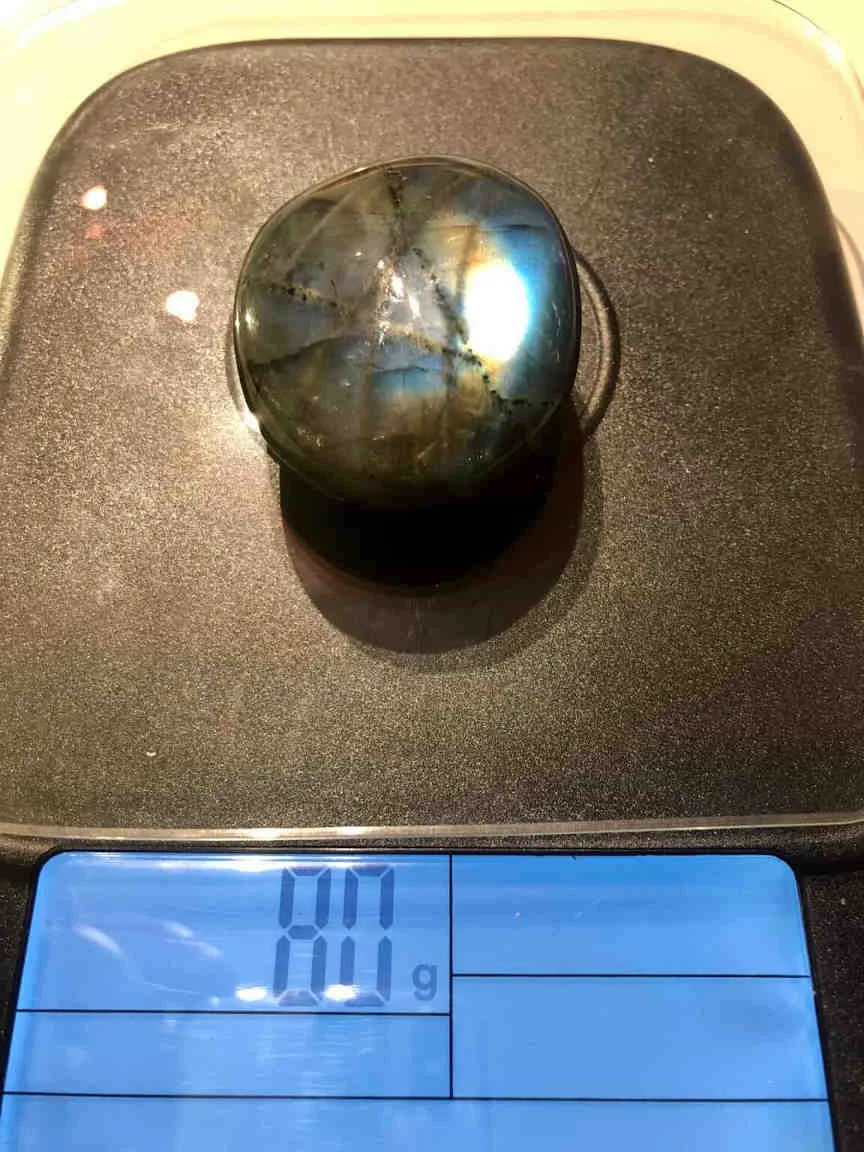 Galet Labradorite Qualité AAA 80g – Image 2