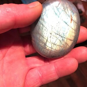 abradorite Madagascar AAA 97g - Reflets de Feu et Bronze