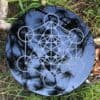 Plateau Metatron Obsidienne noire 15cm
