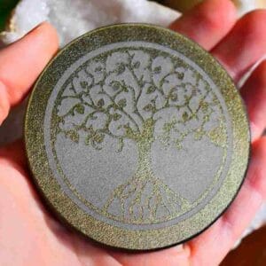 Plateau Arbre de Vie Obsidienne dorée 7cm