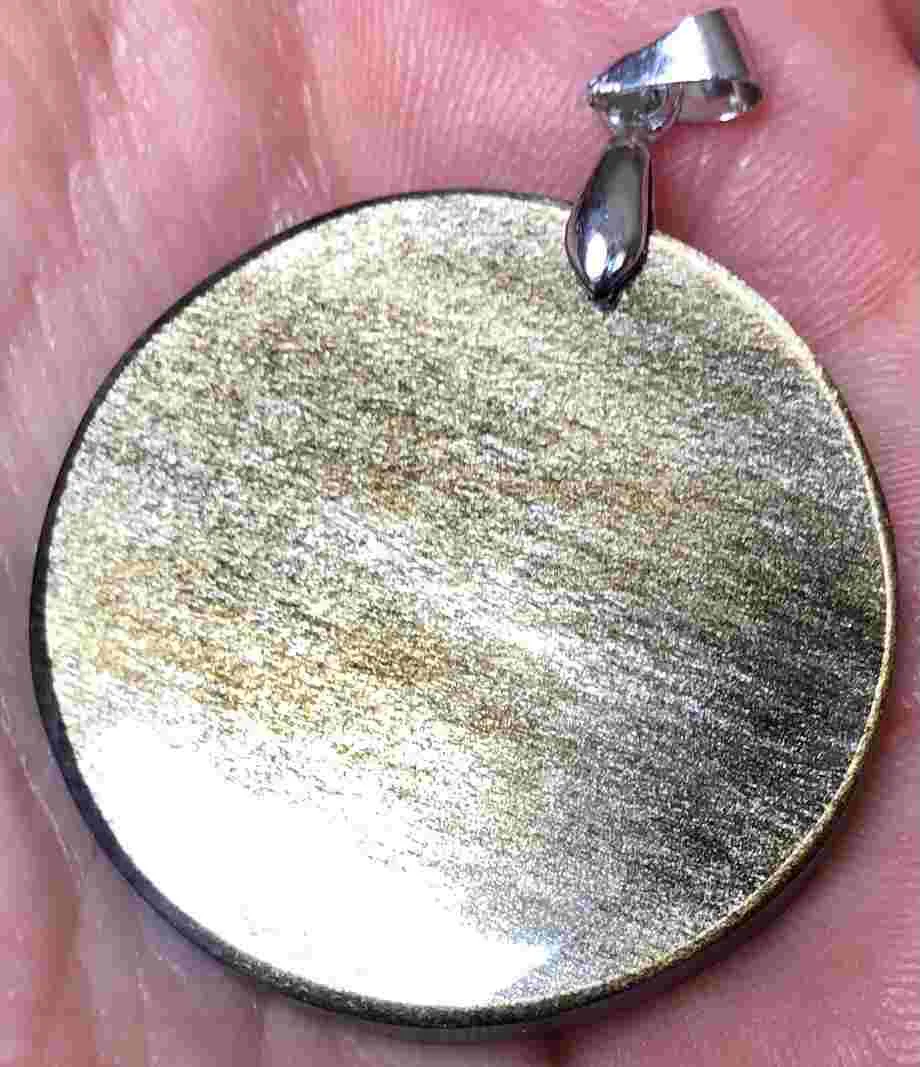 Pendentif Dragon Obsidienne dorée